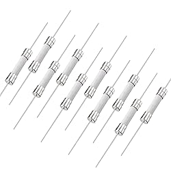 uxcell Fast Blow Fuse Lead Wire Ceramic Fuses 6mm x