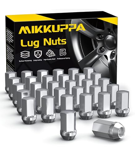 24-Pack Chrome Cone Lug Nuts M14x1.5 For 2019-2026 Ram 1500 Stock Rim – 60 Degree Seat