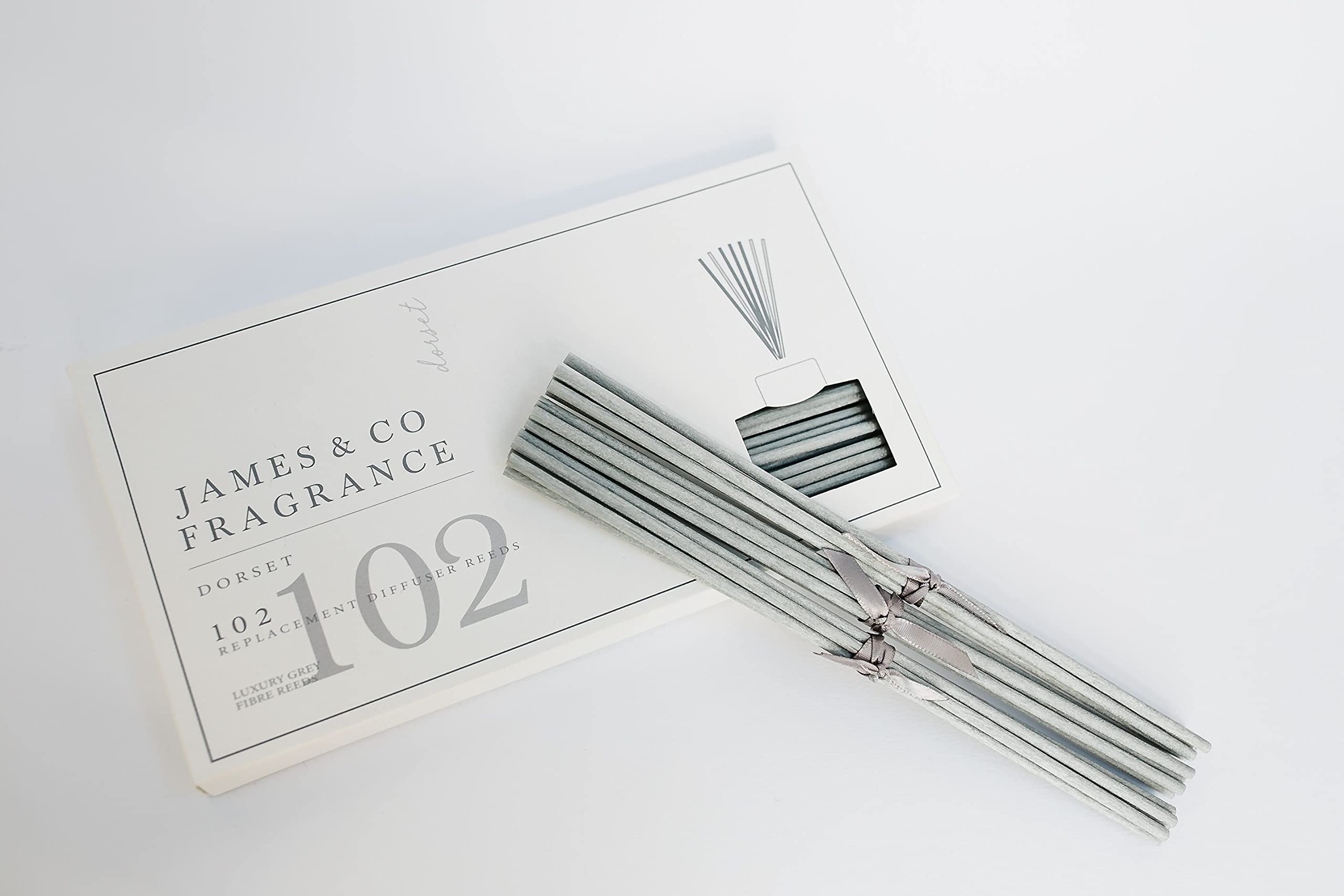 James & Co Fragrance 102 Luxury Grey Replacement Diffuser Fibre Reeds