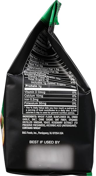 NEW YORK STYLE BAGEL CRISPS, GARLIC, 6 OUNCE
