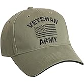 Rothco Vintage Low Profile Cap - Army Veteran, Olive Drab