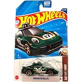 Hot Wheels Porsche 911 Rallye Diecast Car, Green, 1:64 Scale, Safari Mode 2/5, 154/250