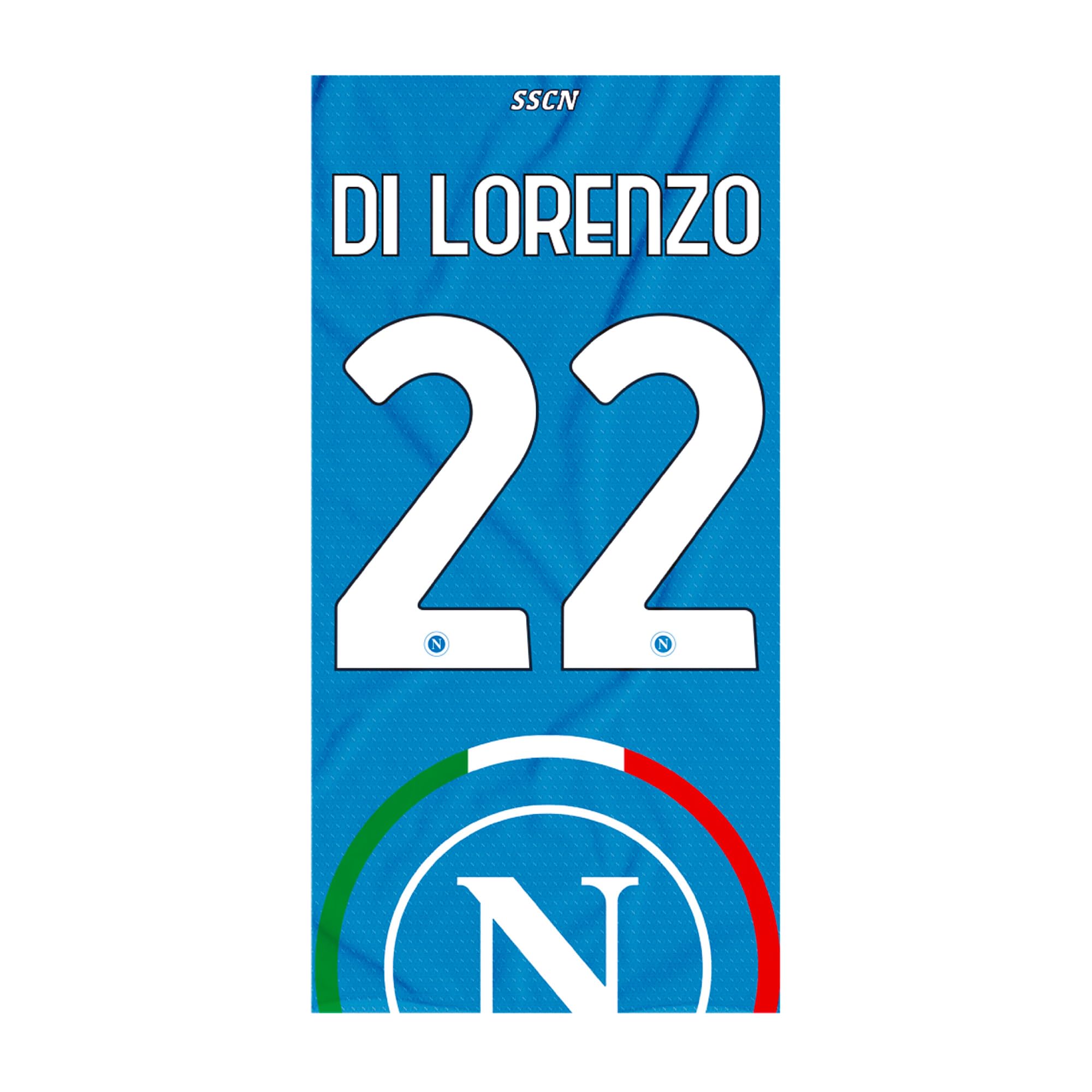 SSC NAPOLI Lorenzo Unisex Adult Beach Towel, Light Blue