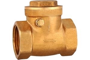 Swing Check Valve Brass Female Thread DN25 Non-Return Valve Prevent Water Backflow for Plumbing Systems