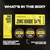 SPORTTAPE 3 Rolls Tan Zinc Oxide Tape 5cm x 10m Rigid Athletic Strapping view 6