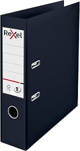 Rexel Choices A4 Lever Arch Files 3-Pack Black Red Blue Durable Plastic on Board view 3