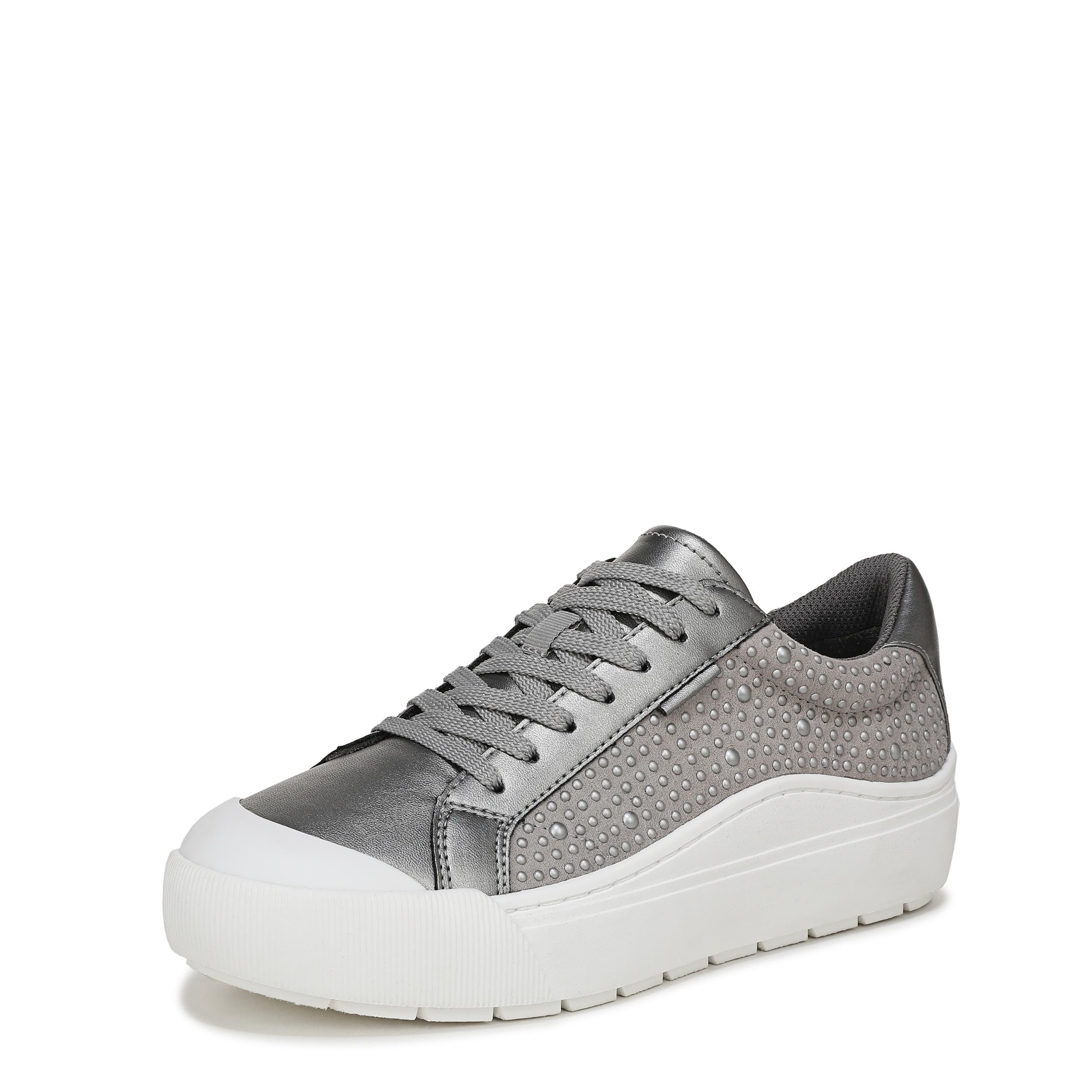 Dr. Scholl’s Shoes Women’s Time Off Sneaker Pewter Metallic Pearls 8.5 M