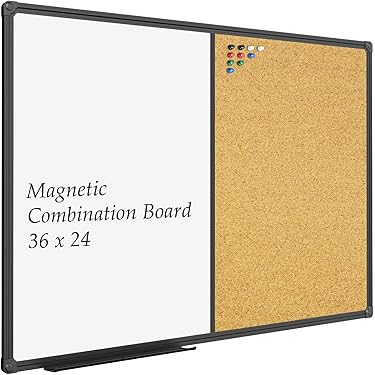 Belle Vous Cork/Dry Erase Whiteboard Combination - 42 x 32.5cm/16.5 x Belle Vous Cork/Dry Erase Whiteboard Combination - 42 x 32.5cm/16.5 x
