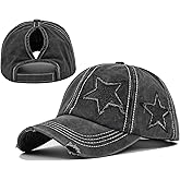 ProMindFun Womens Pony Hat High Ponytail Baseball Cap Girls Messy Bun Caps Camouflage Trucker Bad Hair Day Adjustable Dad Hat