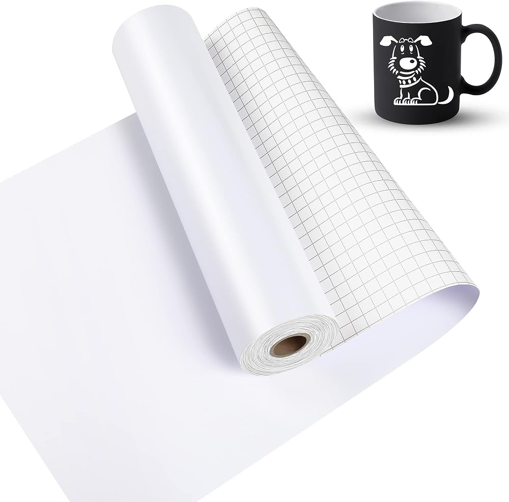 Lya Vinyl Permanent Self-Adhesive Vinyl 12x40 ft Matte White for Cricut