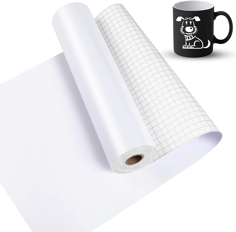 Lya Vinyl Permanent Self-Adhesive Vinyl 12x40 ft Matte White for Cricut