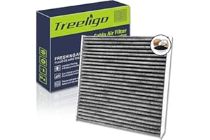 TREELIGO CF11182 Cabin Air Filter, Replacement for Civic 2016-2024 CRV 2017-2024 CRZ 2011-2016 Fit 2009-2020 Odyssey 2018-2024 Accord Clarity Insight HRV RDX TLX MDX, w/Upgraded Coconut Shell Activated Carbon