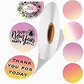 2 x 2 Round Thermal Labels, 2 inch Round Thermal Sticker Label for Business and Home, Circle Thermal Printer Labels for DIY Logo Design, Thanks Card, 500 PCS