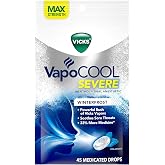 VapoCOOL Severe Medicated Drops, Winterfrost, 45 Drops (Pack of 2) Packaging May vary