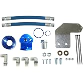 Pacbrake HP10596 Oil Filter Relocation Kit fits 2019-2024 RAM 1500 HEMI (M22 X 1.5 mm thread) | Easy Installation | Heavy-Duty Construction | Components Included