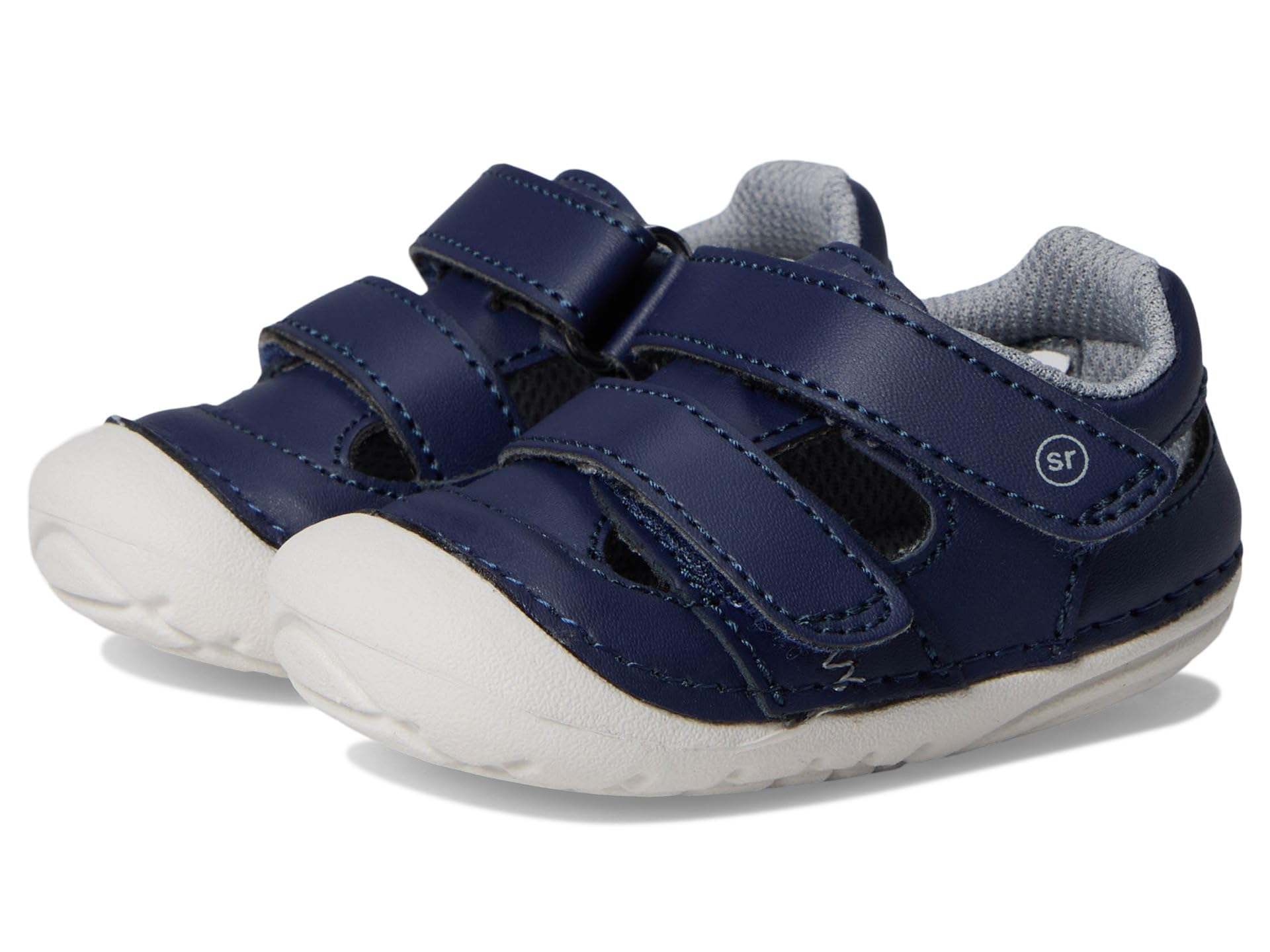 Stride Rite Baby SM Gaia Sandal, Navy, 4 Wide US Unisex Infant