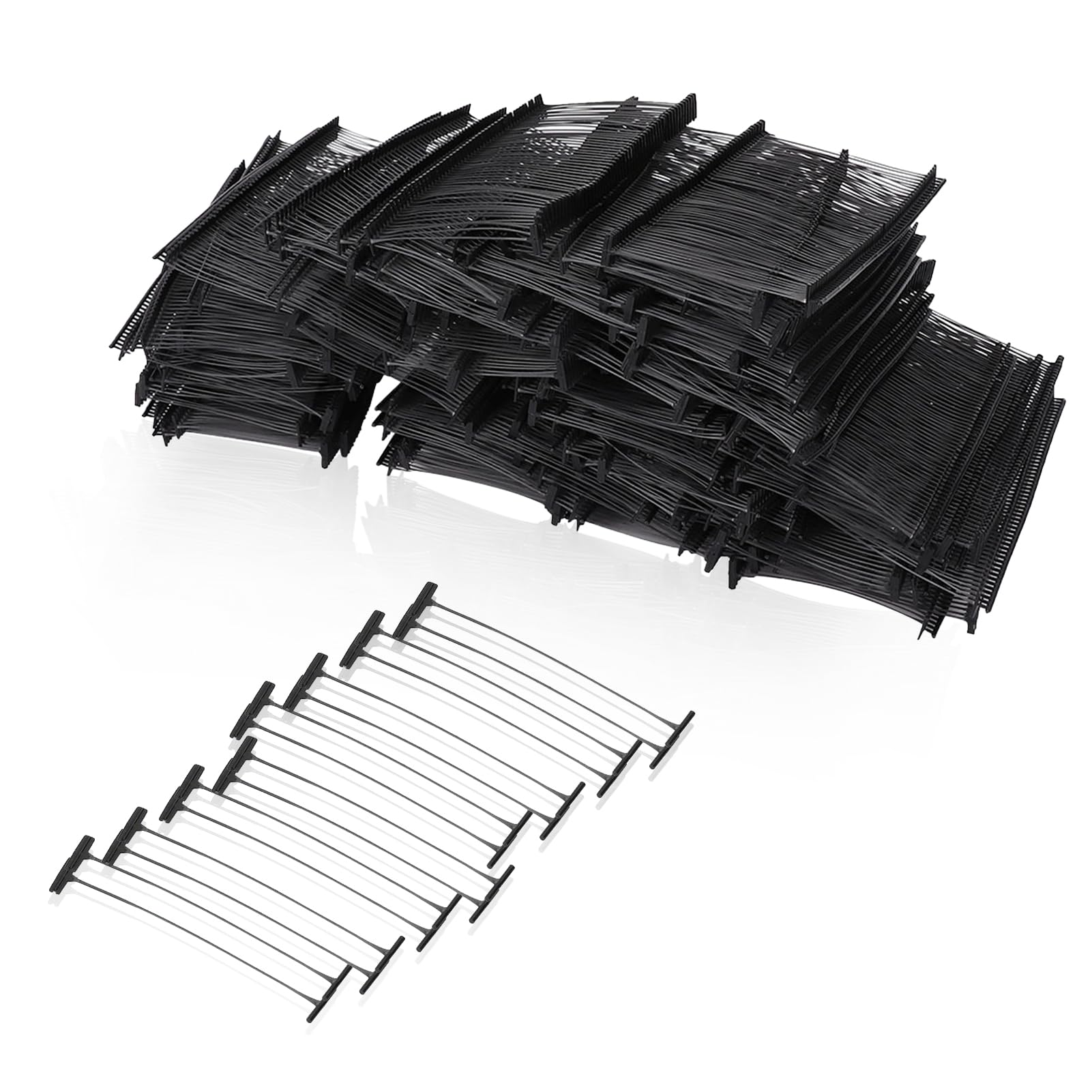 Tagging Gun Barbs,10000 Pcs Universal Tagging Fasteners Regular Plastic Tag Gun Refills Price Tag Label Clothing Tagging Barbs for Price Tag Gun Fastener Pin 50mm Black