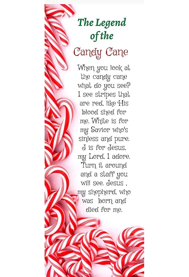 The Legend of The Candy Cane Christmas Bookmarks (100 Count) : Office  Products - Amazon.com