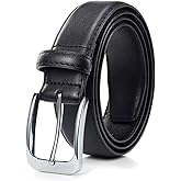 Bighake Men's Genuine Leather Dress Belt, Handmade Leather Jeans Belt for Men Work Business and Casual