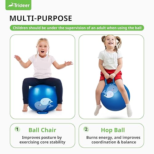 Trideer Flexible Seating for Classroom Elementary, Yoga Ball