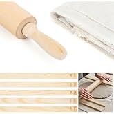 Lupnkl 12-Pack Ceramic &amp; Pottery Tools Kit | Clay Rolling Pin &amp; Slab Roller for Pottery, Ideal for Clay Projects &amp; Pottery Teaching, Complete Ceramic Tools Kit