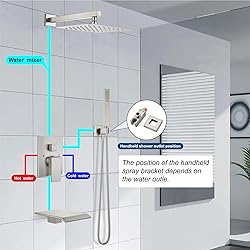 Midanya Rain Shower System Tub Shower Faucet Set