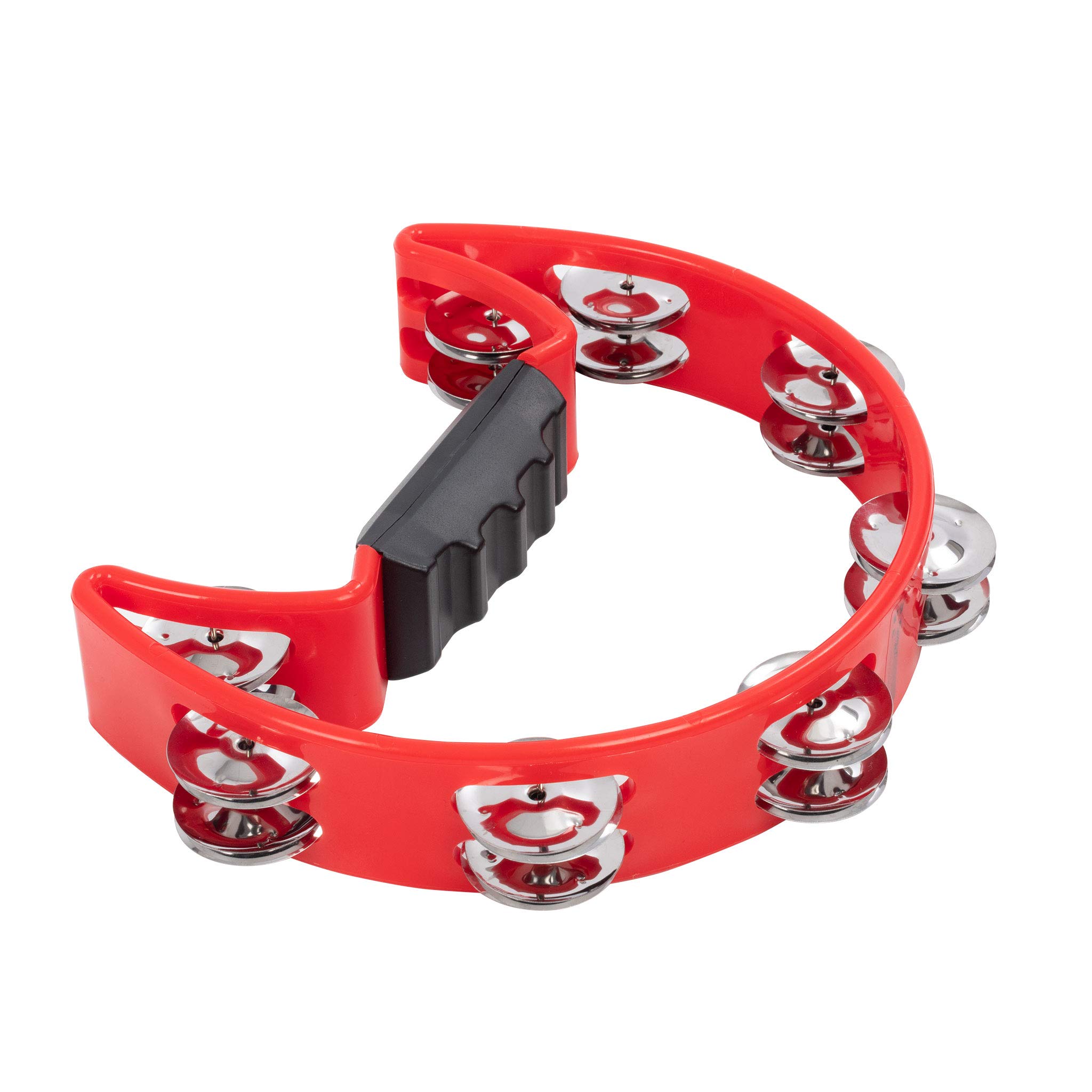 Percussion Plus PP486/3 Half Moon Tambourine - Red