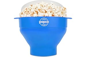 POPCO Silicone Microwave Popcorn Popper with Handles