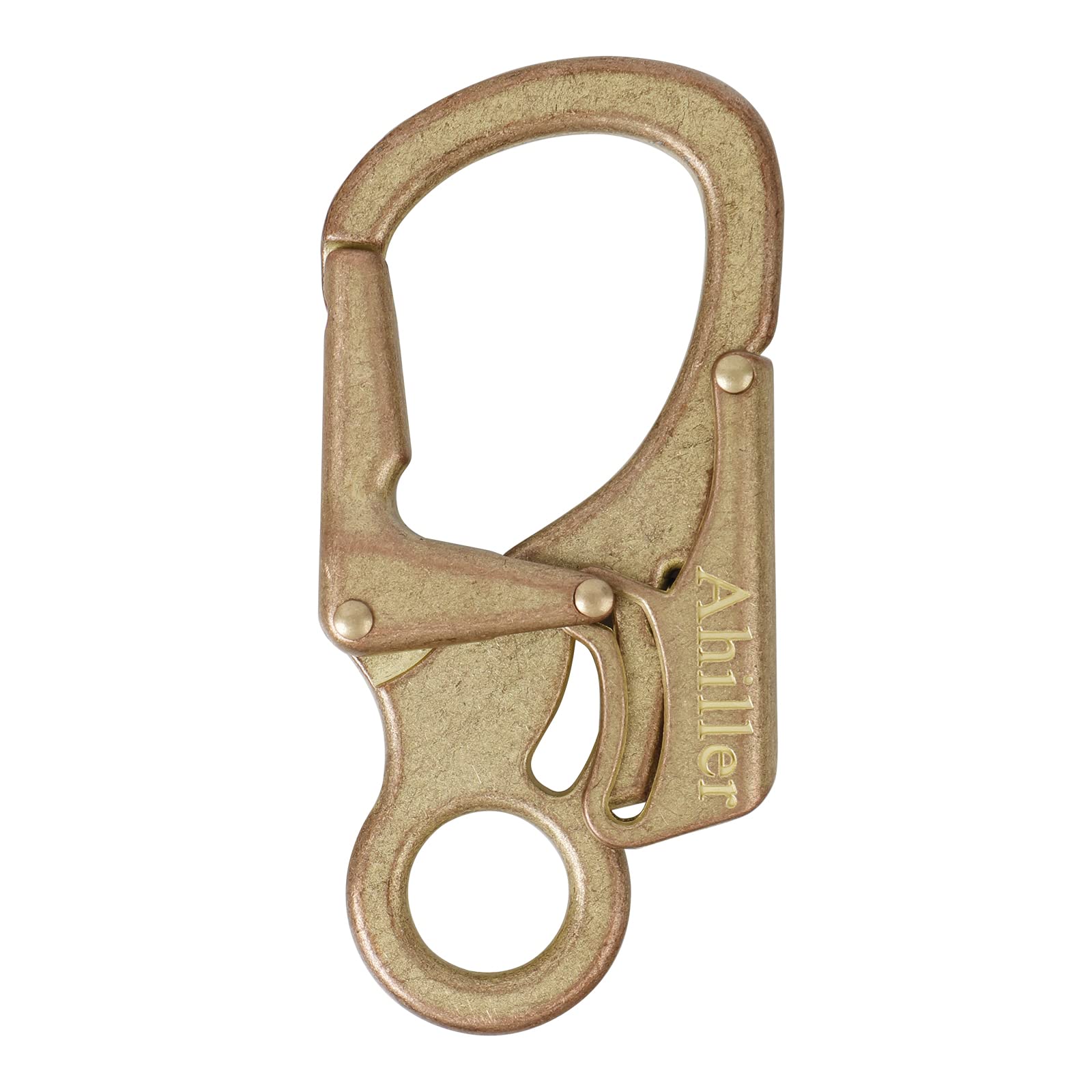 Ahiller Carabiner Clip, Double Anti-Misopening Locking Design, 3" Zinc Alloy Heavy Keychain for Outdoor Camping Hiking, Key Ring Clip (Imitation Acient Gold-1P) — image 1