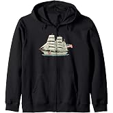 U.S. Coast Guard Eagle Flag USCG Zip Hoodie