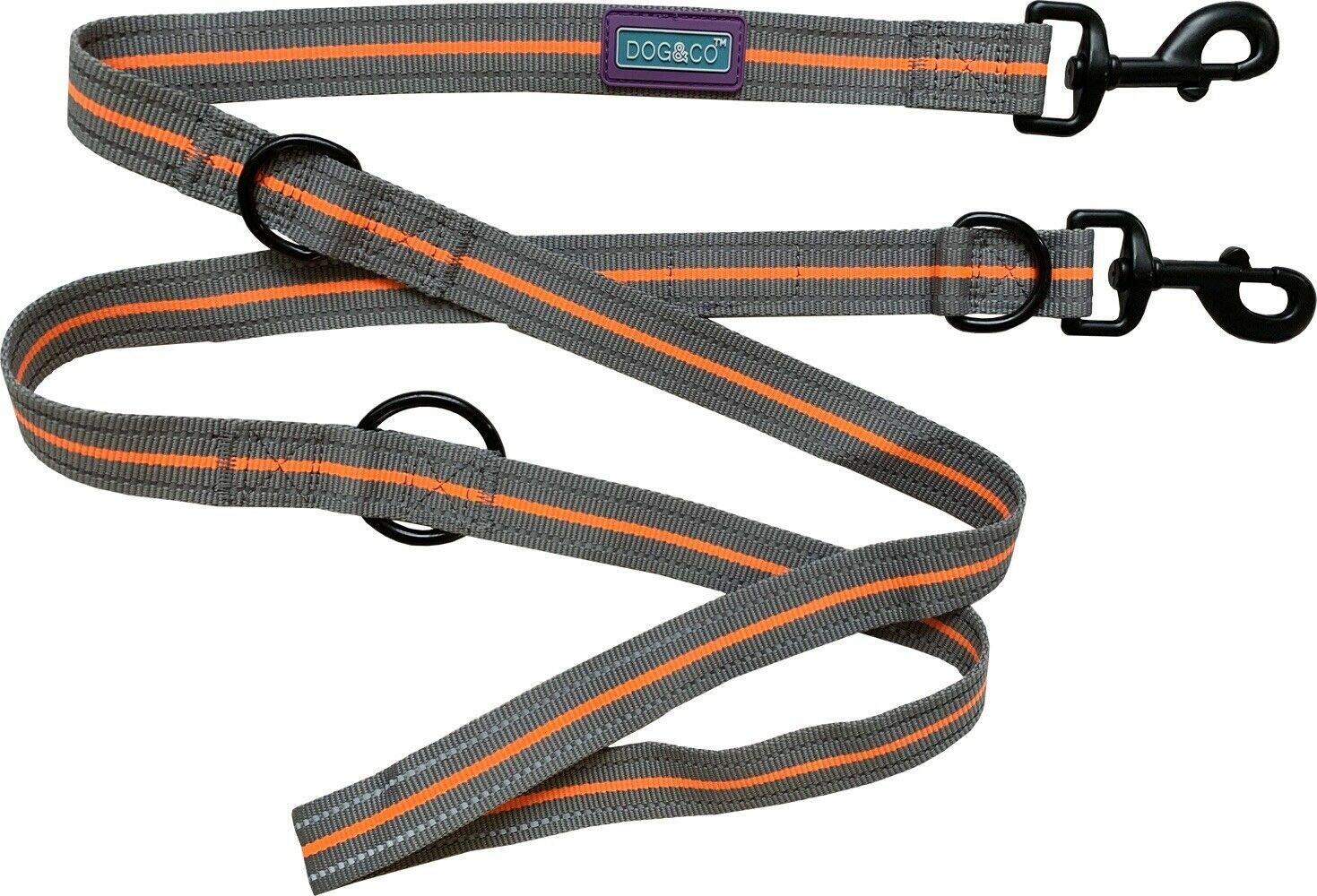 Dog & Co Sports Training Dog Lead Orange 1" x 72"