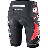 Men's Cycling Shorts Anti-Slip Leg 4D Padded Bike Shorts with 3-Pockets Breathable Biking Bicycle Motorcycle Half-Pants