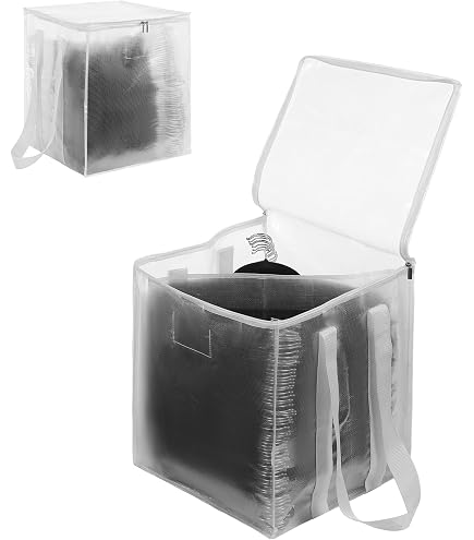 Borsa organizer per vestiti, contenitore di grande capacità, borsa antipolvere, borsa pieghevole con cerniera, organizer per biancheria da letto, spaziosa soluzione per riporre piumini