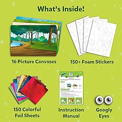 Skillmatics Foil Fun - Animals Mega Pack, No Mess