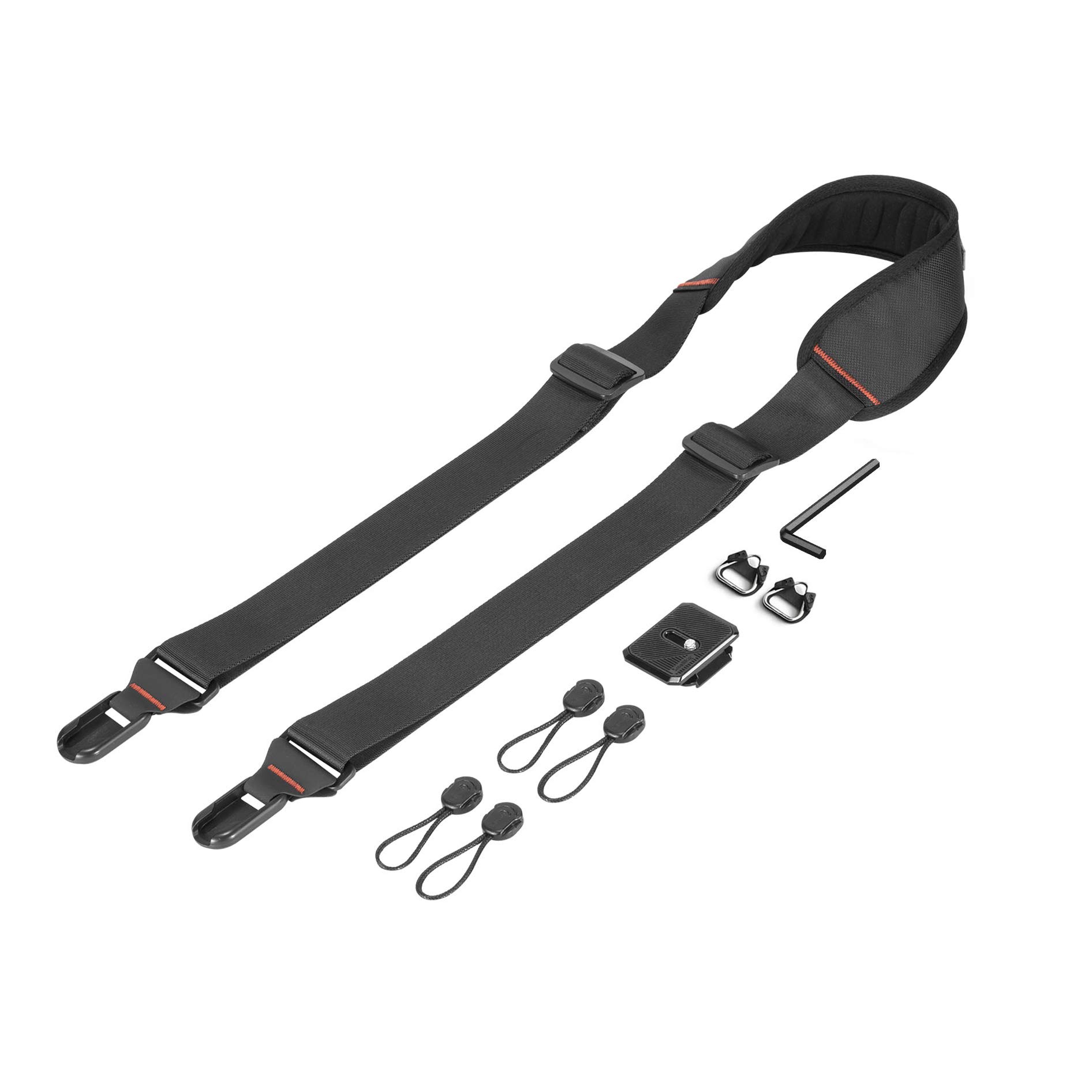 SMALLRIG Universal Camera Strap, Adjustable Camera Shoulder Neck Strap with Quick Buckle Kit and Quick Release Plate Anchor, for Canon Nikon Sony Fujifilm DSLR Cameras - PSC2428