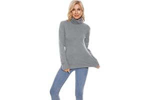 TAIPOVE Fleece Lined Turtle Neck Tops for Women Turtleneck Cotton Long Sleeve Thermal Pullover Top Undershirts