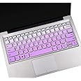 Keyboard Cover Skins for Lenovo Idepad S540 14" 14 inch, Lenovo Flex 5 5g 2-in-1 Laptop, Lenovo Ideapad Flex 5 14" Laptop Keyboard Protector - Gradual Purple