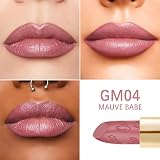 Oulac Glow Metallic Shine Pink Lipstick Mauve Babe 4.3 g Rose High Impact view 4