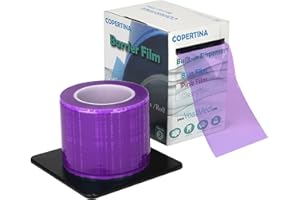 1 Roll (1200 Sheets) Dental Barrier Film 4x6 by Vastmed | Tattoo Barrier Film Roll Barrier Tape for Dental Medical Tattoo - Purple