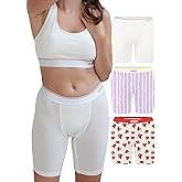 POSESHE Women's Boxer Briefs 8" Inseam, MicroModal Anti-Chafing Boyshorts Underwear S-5xl