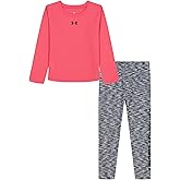 Under Armour girls 2-piece Long Sleeve Tee and Leggings Set, Soft & Comfortable