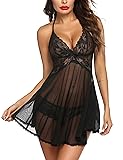 Avidlove Lingerie Lace Babydoll for Women Floral