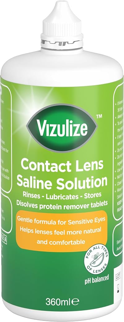 Vizulize Saline Solution 360 ml — For Contact Lenses Moisturising