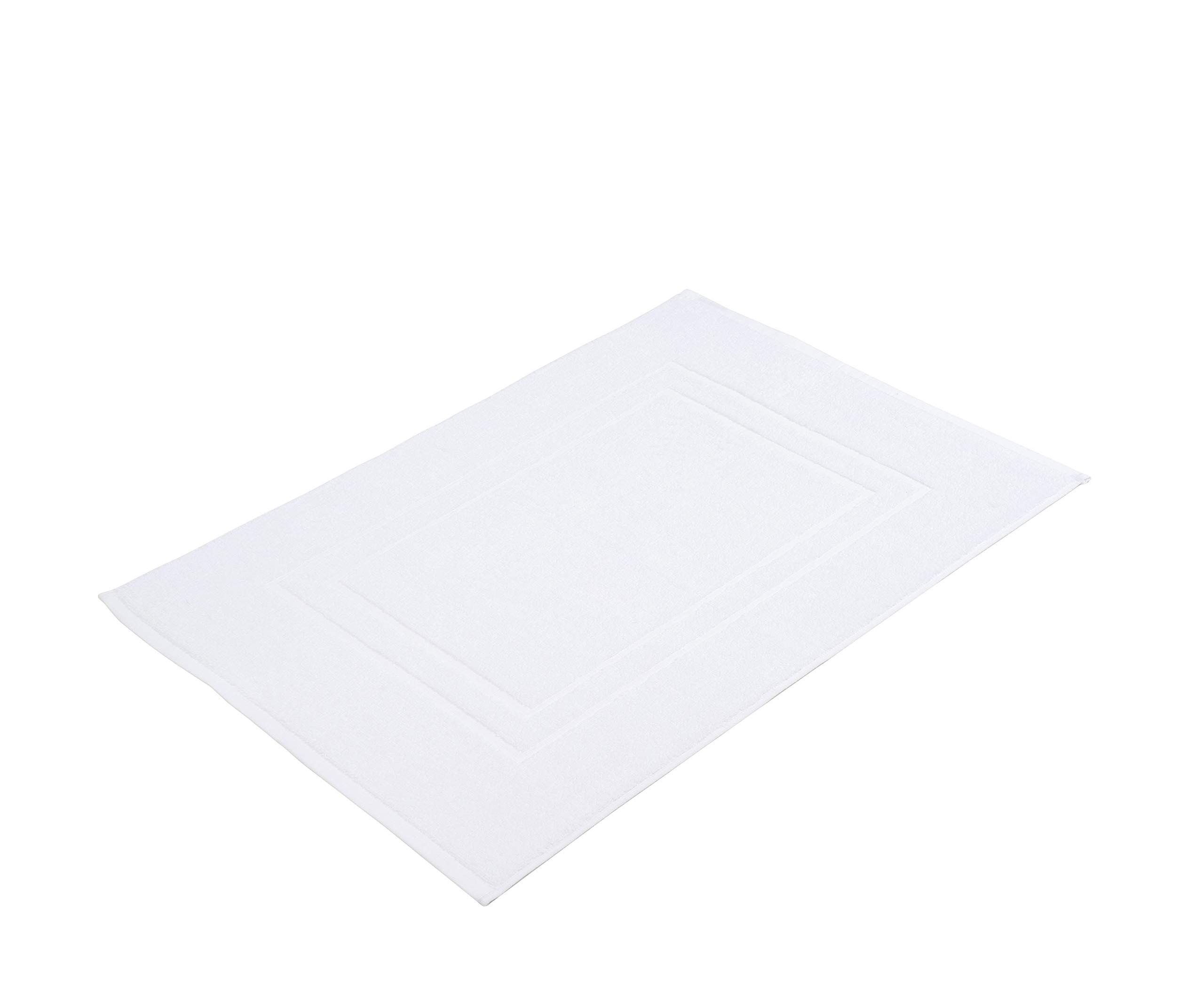 Gözze - Bath Mat, Set of 2, 100% Cotton, 50 x 70 cm - White