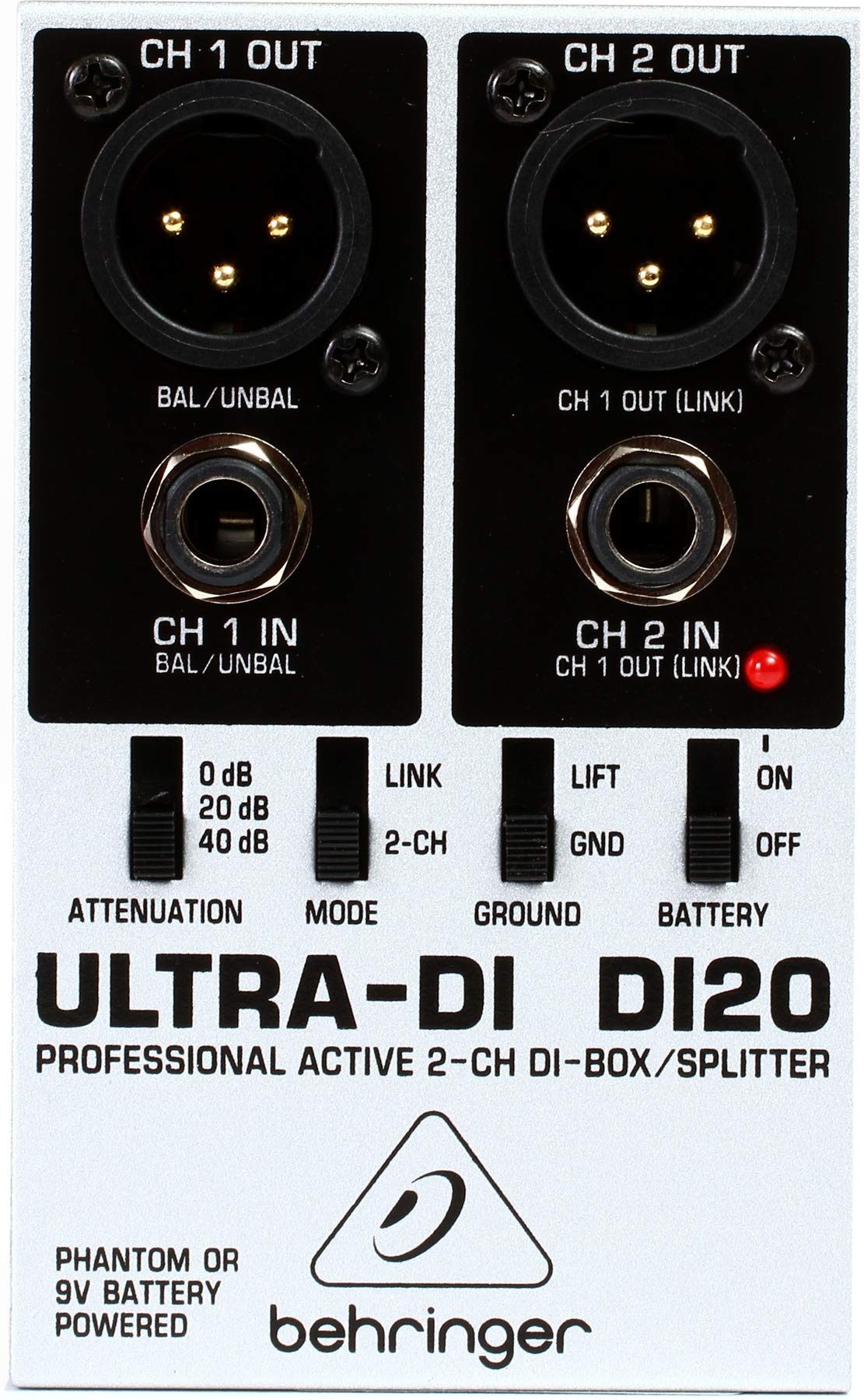 Behringer Ultra-Di Di20 Profesional Activo Di-Box/Divisor De 2 Canales Behringer Ultra-Di Di20 Profesional Activo Di-Box/Divisor De 2 Canales