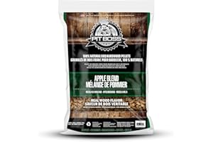 Pit Boss 100% All-Natural Hardwood Apple Blend BBQ Grilling Pellets, 20 Pound Bag Brown