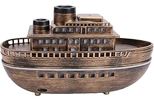 Cryfokt Ship Oil Diffuser Humidifier, 300ML Boat Humidifier with Automatic Shut Off 2H 4H Timer, Quiet Cooling Humidification