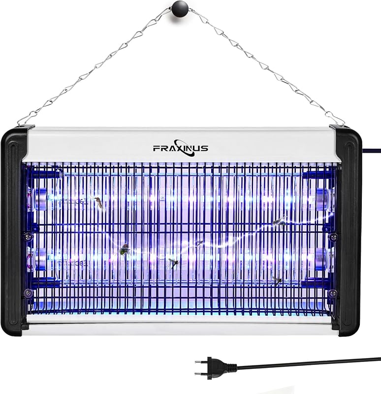 Lampe Anti Moustiques, Tue Mouche Eléctrique, Destructeur D' Insectes, Anti Moustique Intérieur, UV LED Piège Insectes Volants: Mouches, Moucherons, Moustiques, Guêpes. (1,5 M Câble)