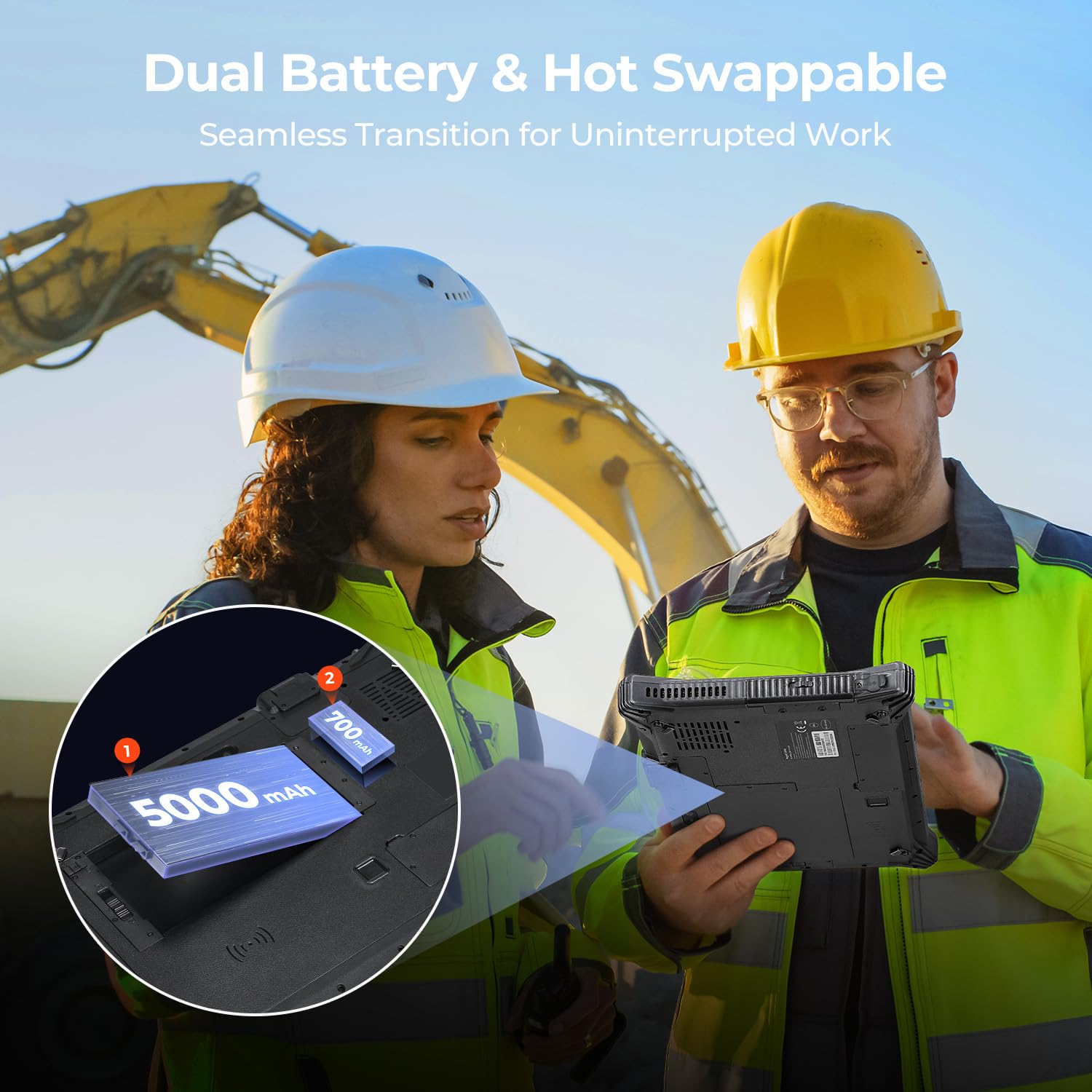 MUNBYN High-End Rugged Windows Tablet IRT10, 10.1