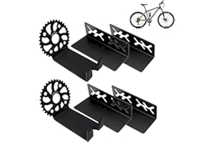 MZYRH Heavy Duty Bike Wall Mount, Stainless Steel, 2 Pack, Bicycle Storage Rack, Ideal for Road, Mountain or Hybrid Bikes